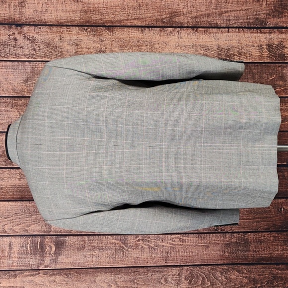 Wool Houndstooth Black and White Mens Two Button Sport Coat Excellent Condition - Picture 4 of 16